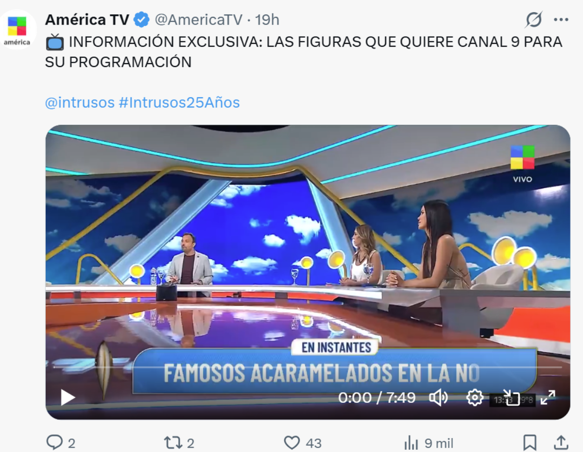 Adrián Pallares adelantó que El Nueve pretende a Augusto Tartúfoli y Sabrina Rojas para que lideren Bendita. Adrián Pallares adelantó que El Nueve pretende a Augusto Tartúfoli y Sabrina Rojas para que lideren Bendita.