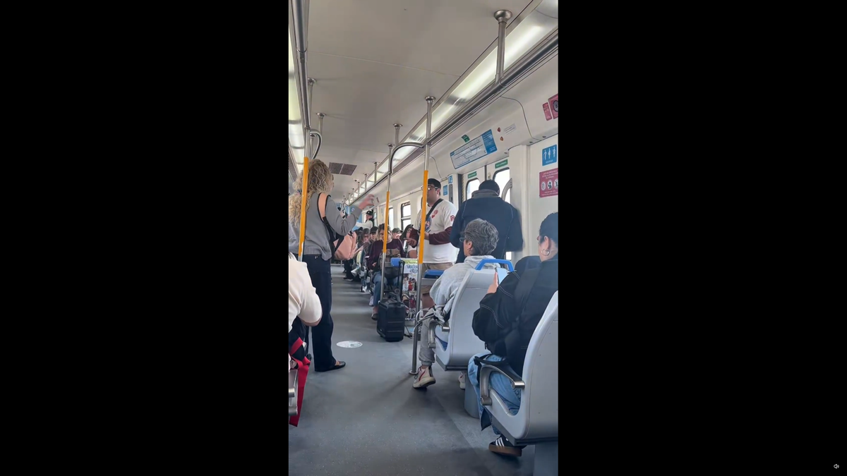 Un padre pidi&oacute; dinero en el Tren Roca por la situaci&oacute;n de su hijo y una mujer lo enfrent&oacute;. Milei comparti&oacute; el video con un mensaje triunfalista. Foto: Captura X
