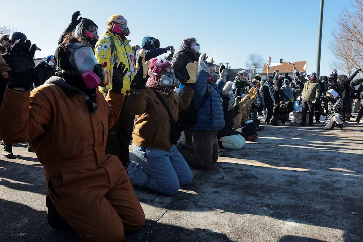 Las imagenes no da sustento a las declaraciónes del Presidente Trump Las imagenes no da sustento a las declaraciónes del Presidente Trump