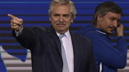 Alberto Fernández y Máximo Kirchner. Rostros de la interna del FdT.&nbsp;