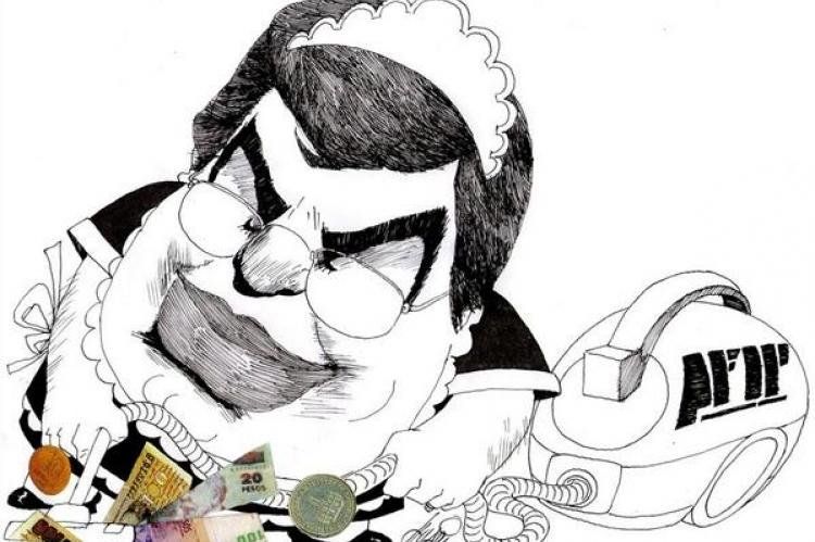 Caricatura tomada del diario La Nación.