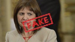 Acusan a Patricia Bullrich de difundir fake news.