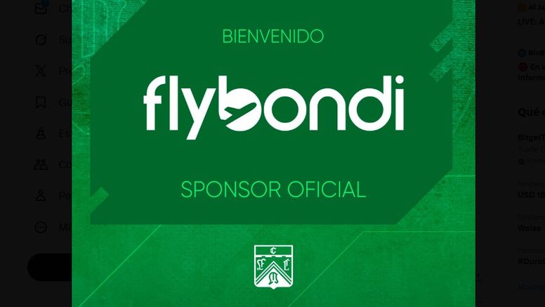 Flybondi patrocina a Ferro Carril Oeste: 