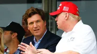 Donald Trump y Tucker Carlson. Donald Trump y Tucker Carlson.