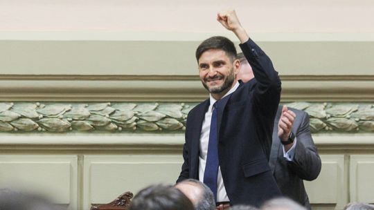 Énfasis de Maximiliano Pullaro. Énfasis de Maximiliano Pullaro.