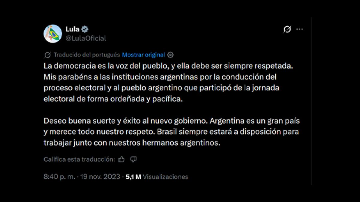 Lula da Silva en X. Lula da Silva en X. 