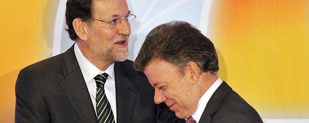Juan Manuel Santos y Mariano Rajoy bromearon sobre la expropiación de Repsol-YPF