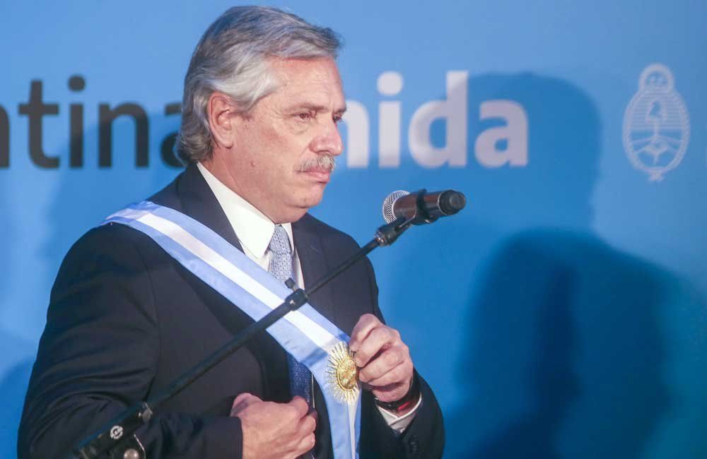 Alberto Fernández presidente (Foto NA).