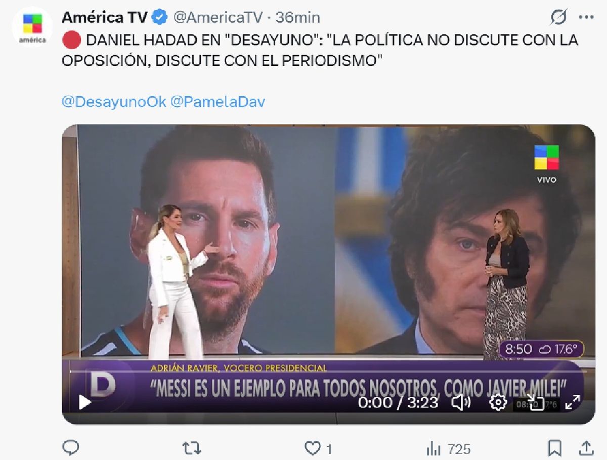 Daniel Hadad apuntó contra Javier Milei por su destrato al periodismo. Daniel Hadad apuntó contra Javier Milei por su destrato al periodismo.
