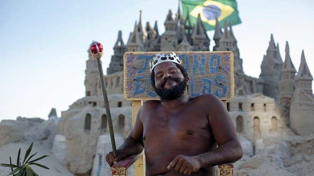 Marcio Mizael Matolias en la playa de Barra da Tijuca en Río de Janeiro.
