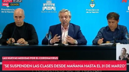 Clases suspendidas, fronteras cerradas, y el gabinete económico-social citado para anuncios del lunes 16/03