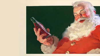 Santa Claus o Papá Noel, personaje mítico que terminó incorporado a la historia de Coca-Cola. Santa Claus o Papá Noel, personaje mítico que terminó incorporado a la historia de Coca-Cola.