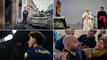 Belfast bajo fuego, el Papa en Barcelona, Julián Álvarez en el radar del Real Madrid y Spagnuolo frente a la prensa marcan una agenda atravesada por violencia social, poder político y mercado futbolístico. Belfast bajo fuego, el Papa en Barcelona, Julián Álvarez en el radar del Real Madrid y Spagnuolo frente a la prensa marcan una agenda atravesada por violencia social, poder político y mercado futbolístico.