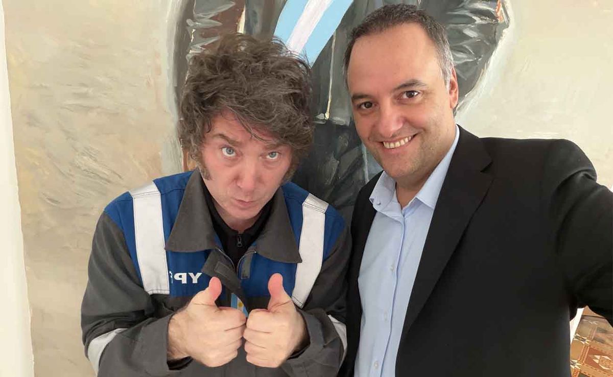 Javier Milei y Manuel Adorni.&nbsp;