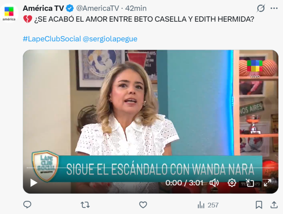 Beto Casella mostró indiferencia para con Edith Hermida previo a su partida de El Nueve. Beto Casella mostró indiferencia para con Edith Hermida previo a su partida de El Nueve.