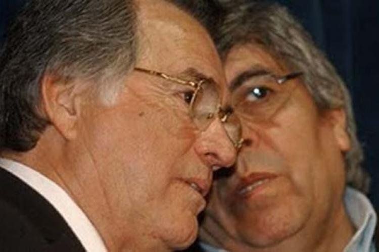 Luis Barrionuevo y Hugo Moyano, en otros tiempos.