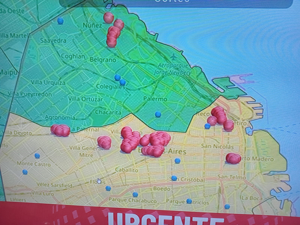 Buenos Aires: afectados barrios de Núñez, Almagro, Paternal y Villa Crespo Buenos Aires: afectados barrios de Núñez, Almagro, Paternal y Villa Crespo