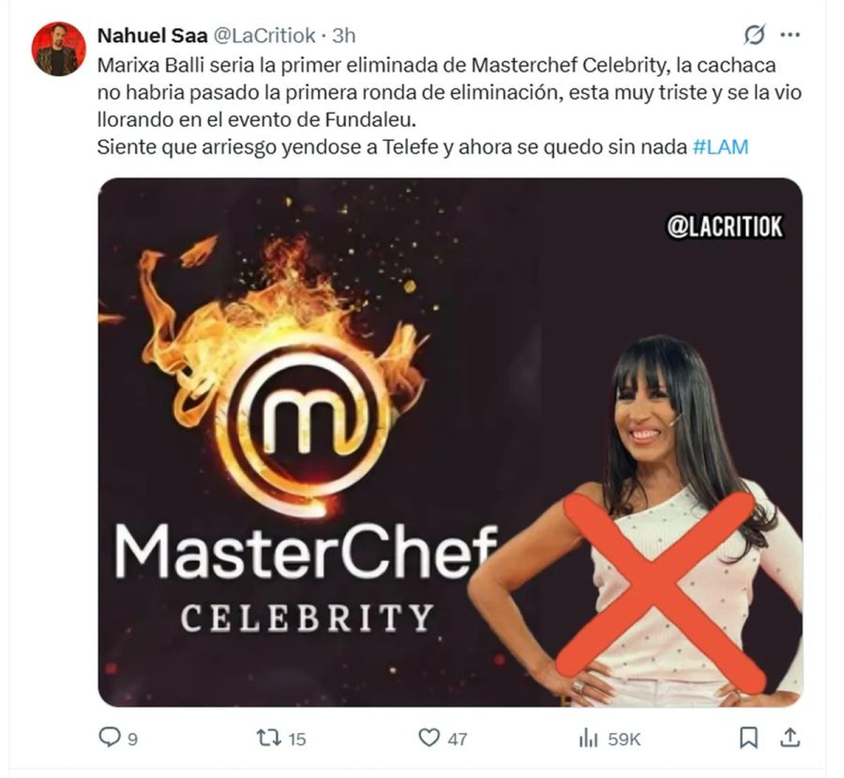MasterChef Celebrity arrancó con escándalos. MasterChef Celebrity arrancó con escándalos.