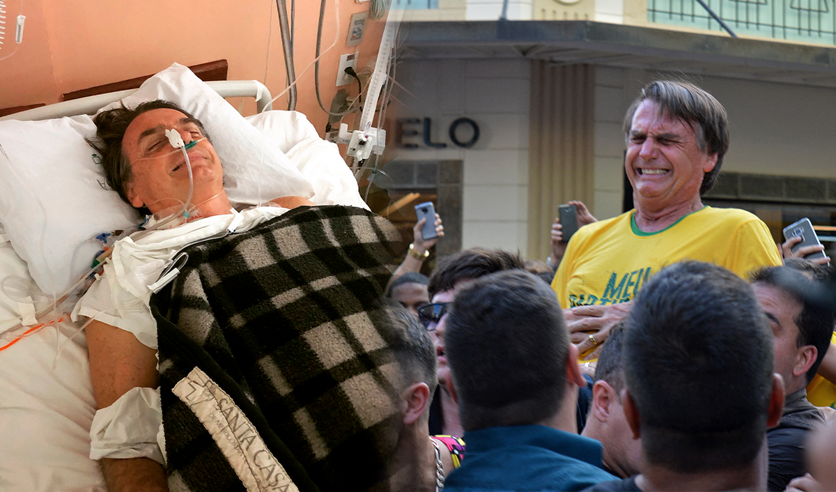 Atentado a Bolsonaro, en plena candidatura, que lo consagró como presidente.