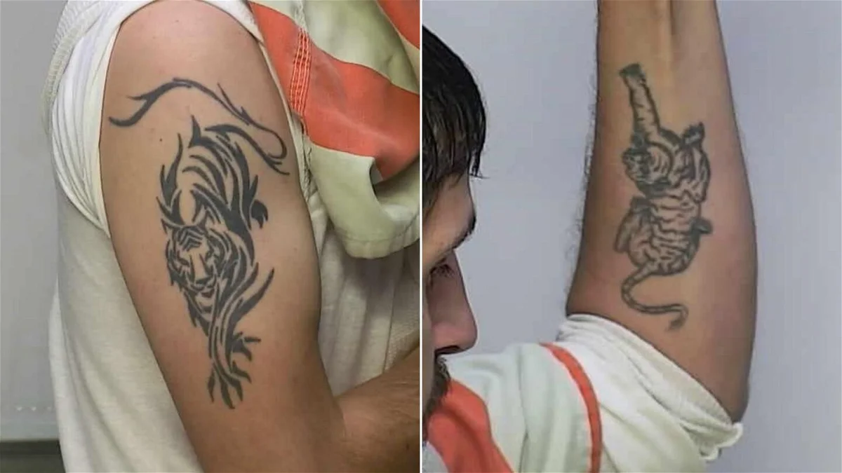 Los tatuajes del criminal. Los tatuajes del criminal.