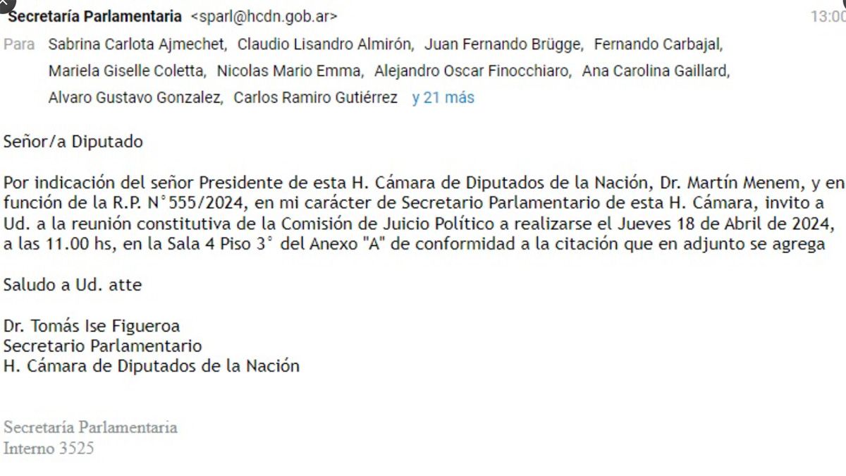 Martín Menem convocó a otra reunión para conformar la Comisión que ya está constituida. Inexplicable... Martín Menem convocó a otra reunión para conformar la Comisión que ya está constituida. Inexplicable...