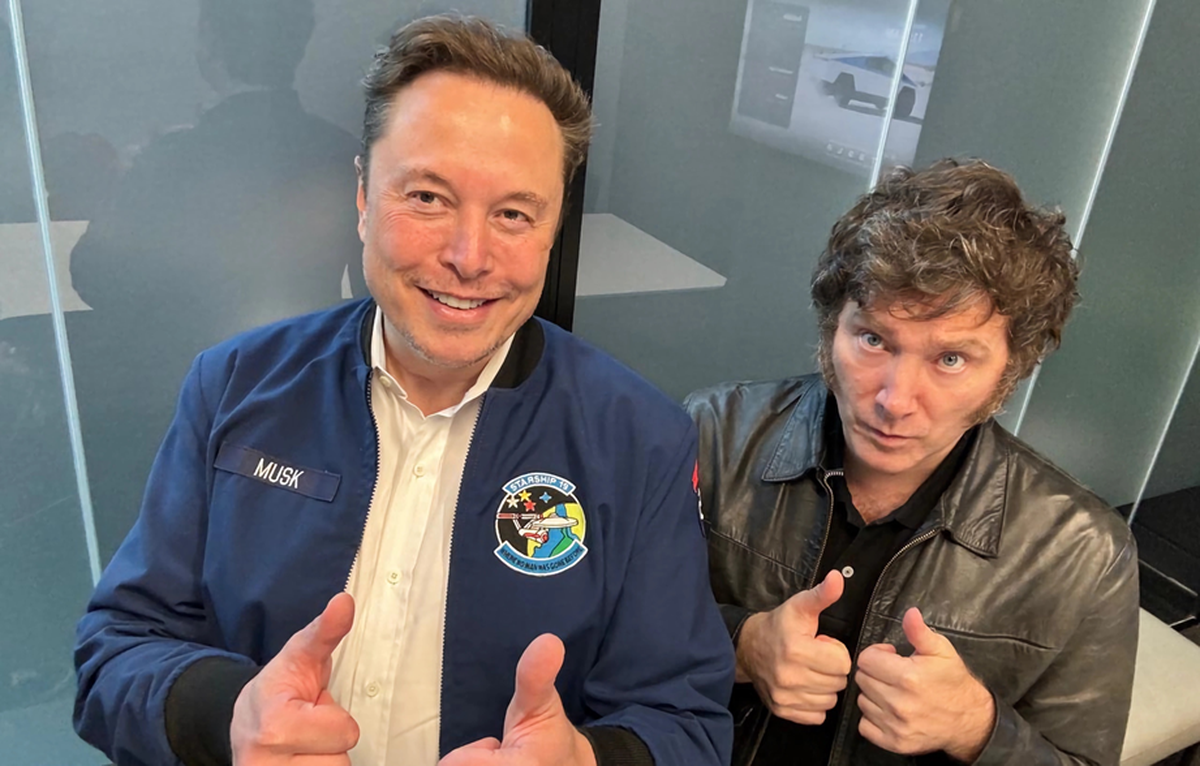 Javier Milei con Elon Musk Javier Milei con Elon Musk
