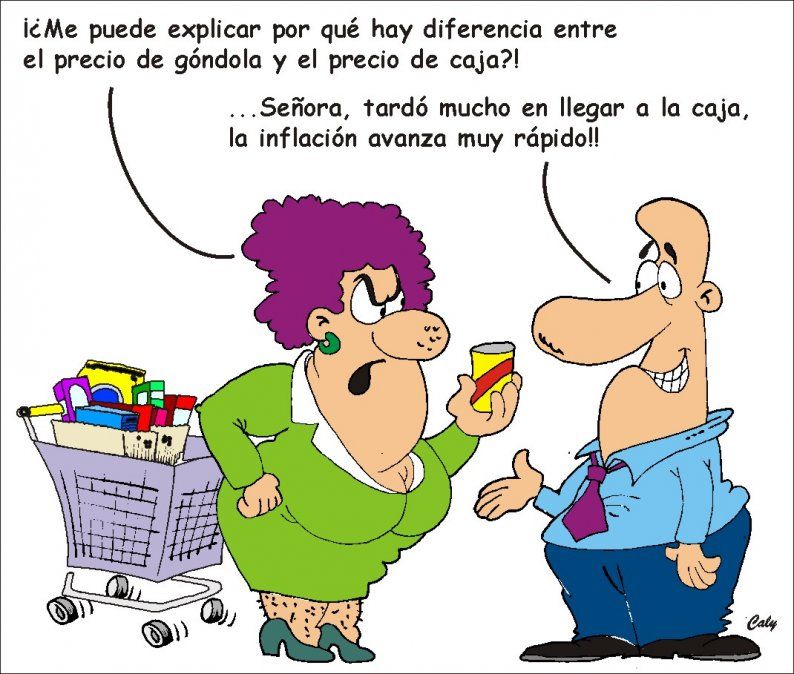 Este dibujo ilustró una nota de Tomás Bulat en 2014 que se tituló Es la inflación, estúpido. Y ambos elementos siguen teniendo vigencia.