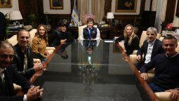 Javier Milei recibió en Casa Rosada al polista Adolfo Cambiaso.