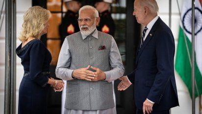 Premier indio Modi con Joe Biden, un 