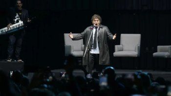 Javier Milei en la presentación de su libro en el Luna Park Javier Milei en la presentación de su libro en el Luna Park