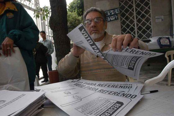 El referendo se realizará el 2 de octubre próximo