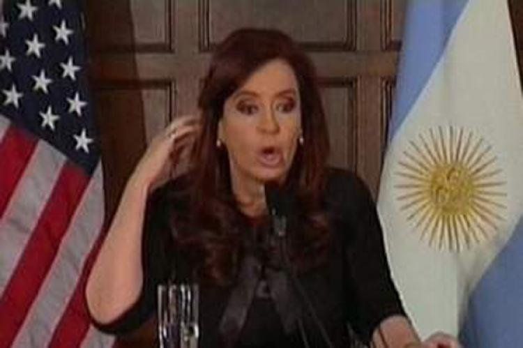 Cristina Fernández en Georgetown University (16/09/2012).