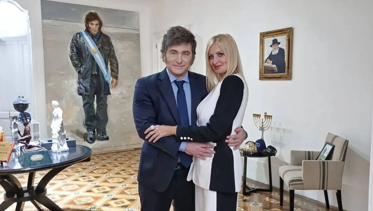 Javier Milei y Yuyito González. Javier Milei y Yuyito González.