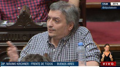 Diputados: Después de más de 1 año, Máximo volvió a hablar en el recinto