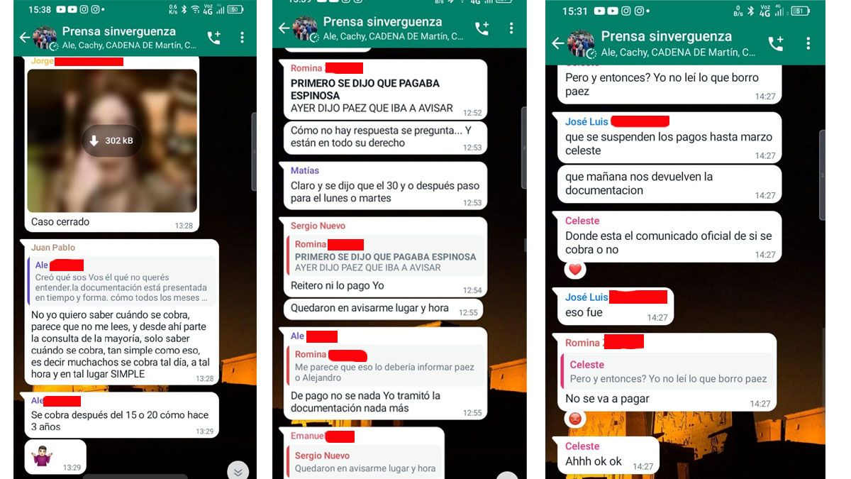 Algunos de los chats publicados en Fenix951.