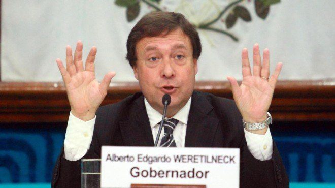Alberto Weretilneck, gobernador de Río Negro. Alberto Weretilneck, gobernador de Río Negro.