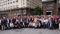 Los intendentes frente al ministerio de Economía (Foto: PRENSA-MIN-INFRAESTRUCTURA-PBA) Los intendentes frente al ministerio de Economía (Foto: PRENSA-MIN-INFRAESTRUCTURA-PBA)