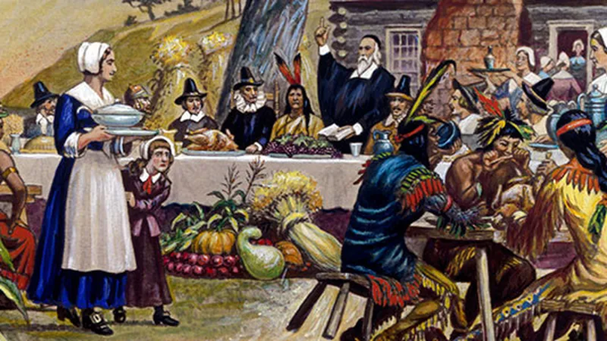 El primer Día de Acción de Gracias reunió a los colonos con los nativos americanos en un festín que los dos compartieron en amistad, a pesar de sus diferencias culturales. Desde entonces, la celebración se extendió por toda Norteamérica. El primer Día de Acción de Gracias reunió a los colonos con los nativos americanos en un festín que los dos compartieron en amistad, a pesar de sus diferencias culturales. Desde entonces, la celebración se extendió por toda Norteamérica.