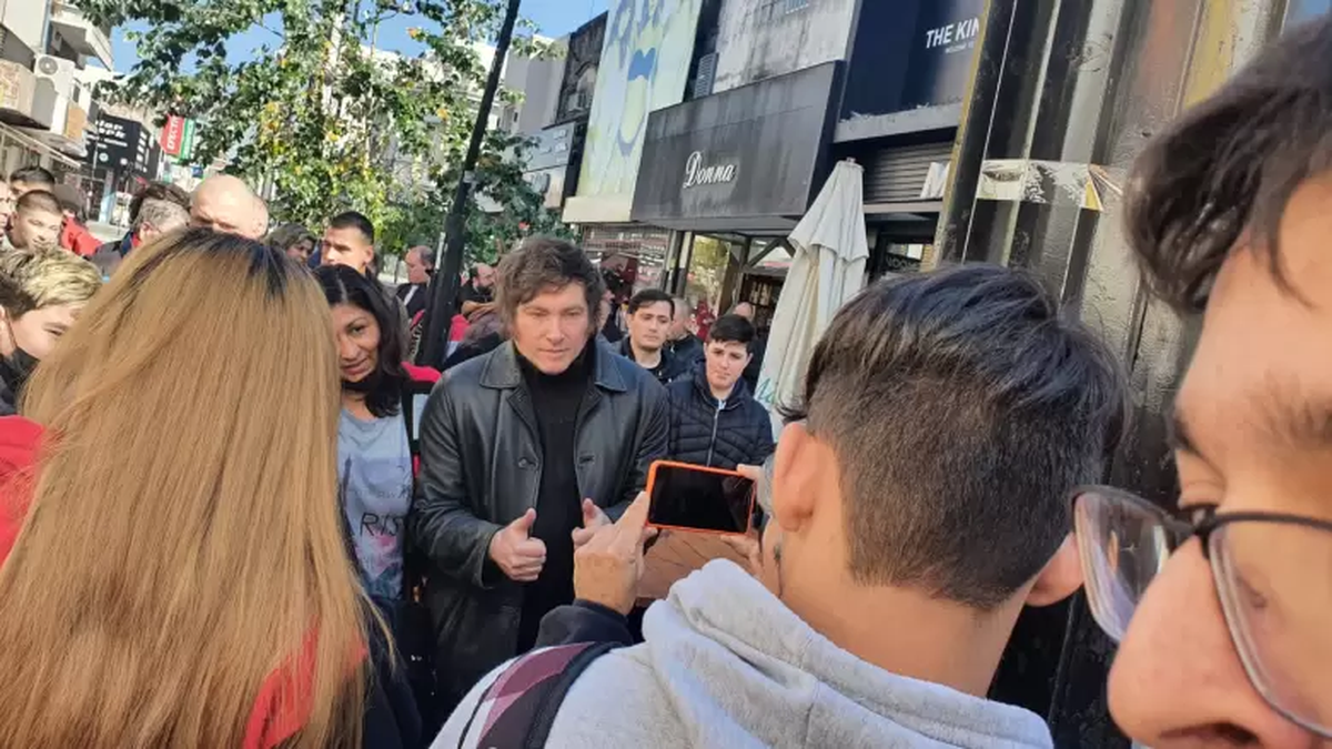 Javier Milei en el partido de San Martín, en el que Daniel Mollo se presentaría como candidato a intendente para La Libertad Avanza.