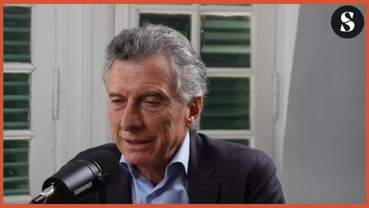 Mauricio Macri durante la entrevista con el podcast de la revista Seúl. Mauricio Macri durante la entrevista con el podcast de la revista Seúl.