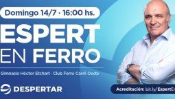 La invitación al acto de Espert.