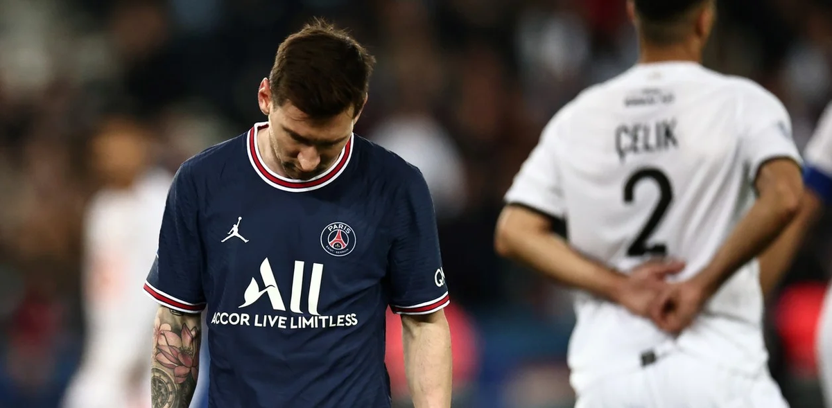 Lionel Messi durante el encuentro contra el Lille por la Ligue 1.