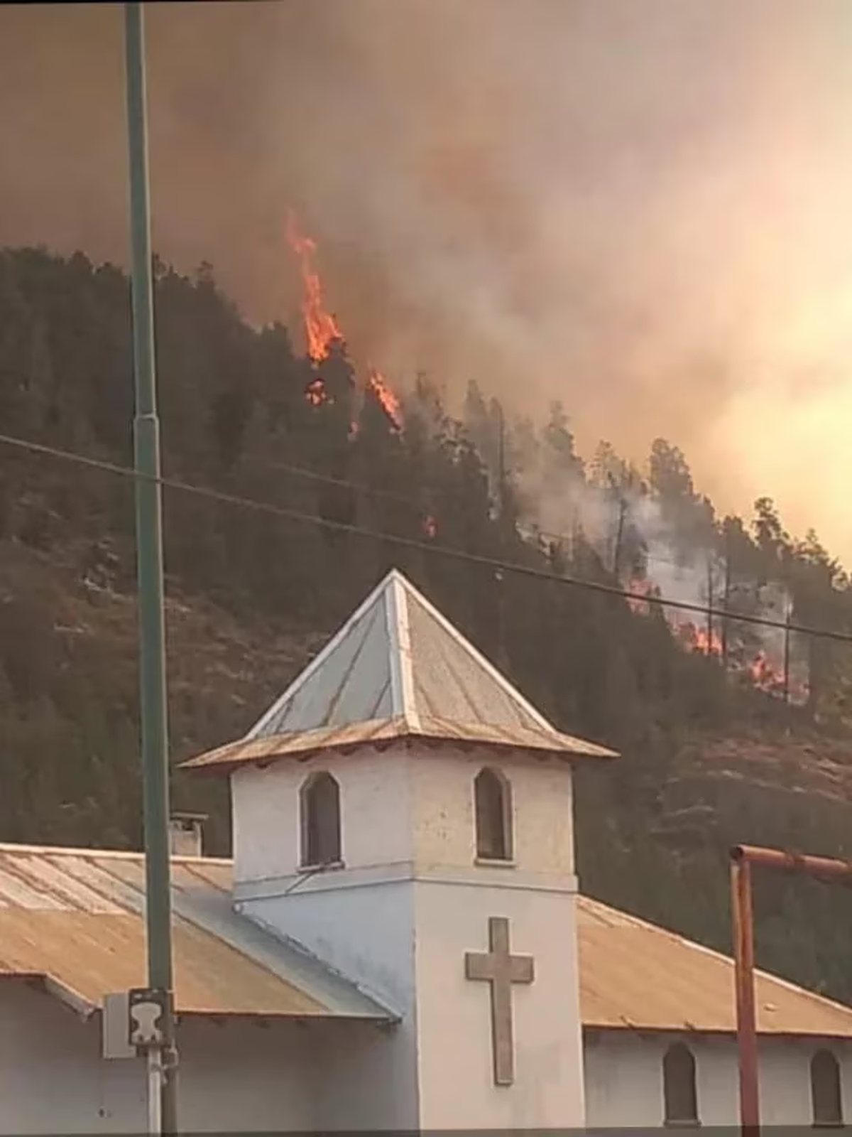 El siniestro comenzó este domingo durante el mediodía y según las primeras informaciones, se trataría de un incendio intencional.
