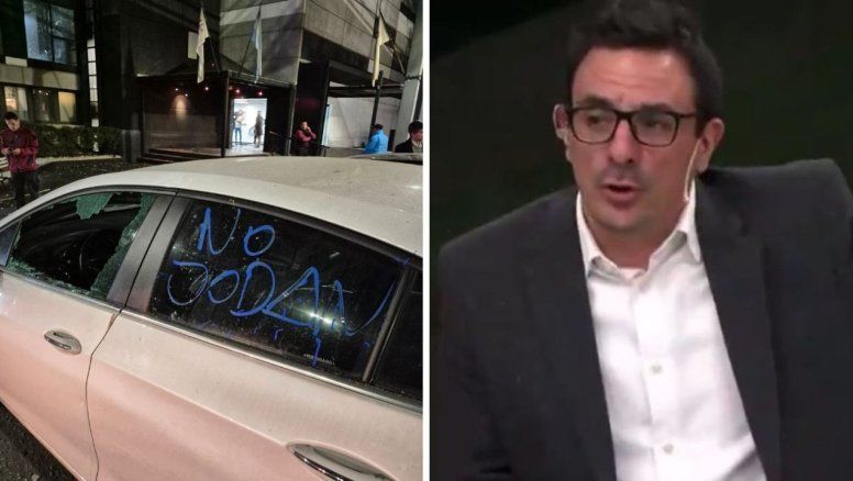 Un panelista de TN identificó en vivo su auto destrozado: 