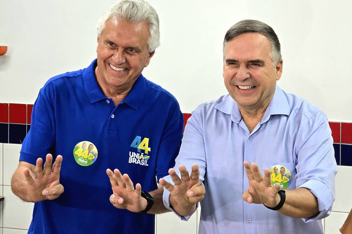 Ronaldo Caiado junto al alcalde electo de Goiânia, Sandro Mabel. Ronaldo Caiado junto al alcalde electo de Goiânia, Sandro Mabel.