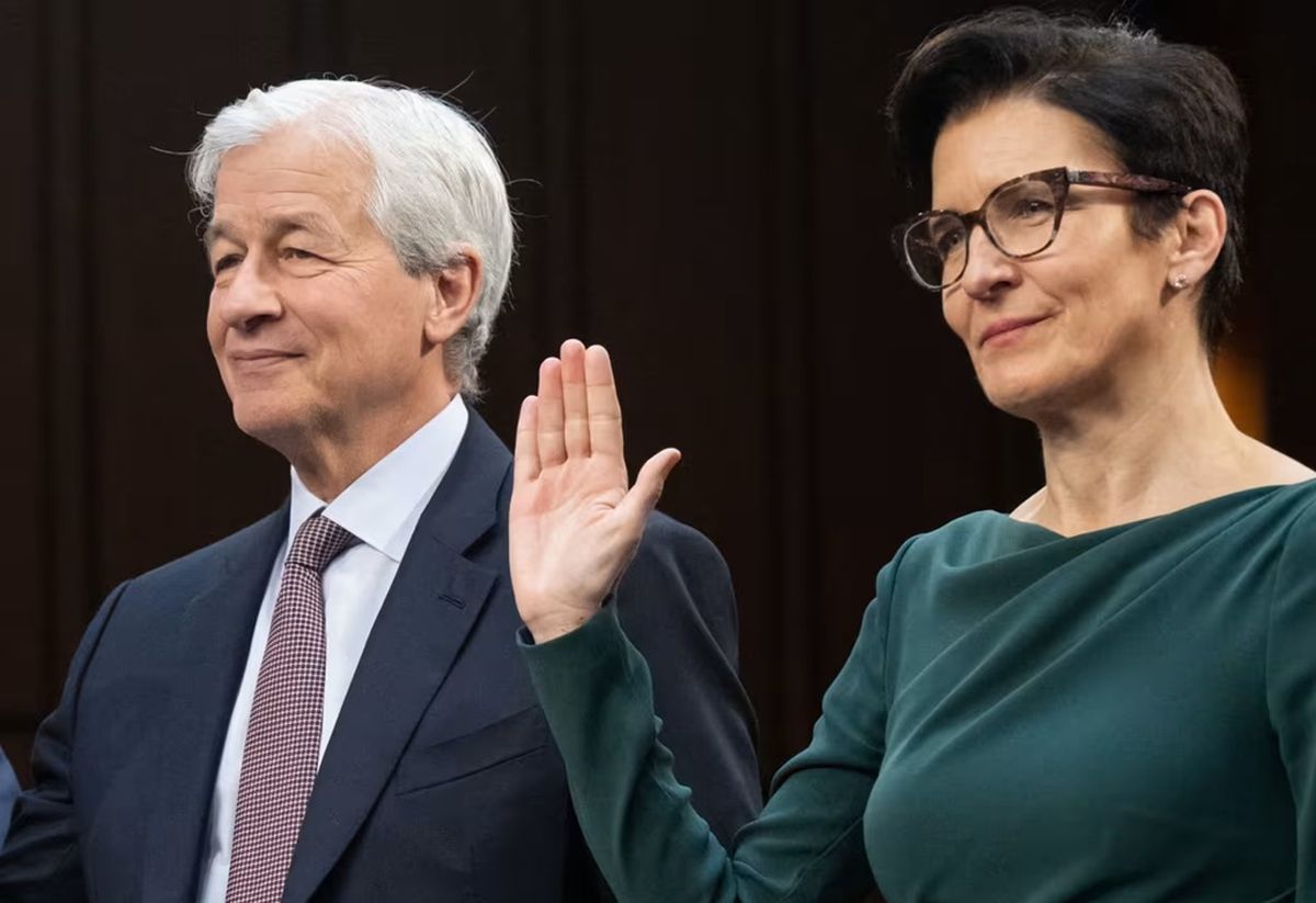 Jane Fraser (Citi) y Jamie Dimon (JP Morgan Chase). Jane Fraser (Citi) y Jamie Dimon (JP Morgan Chase).