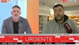 Luis Novaresio se sacó chispas con un panadero durante un móvil de A24.