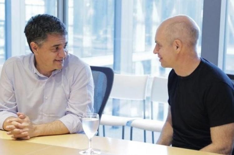 Jorge Macri y R. Larreta, en una imagen de de archivo (NA).