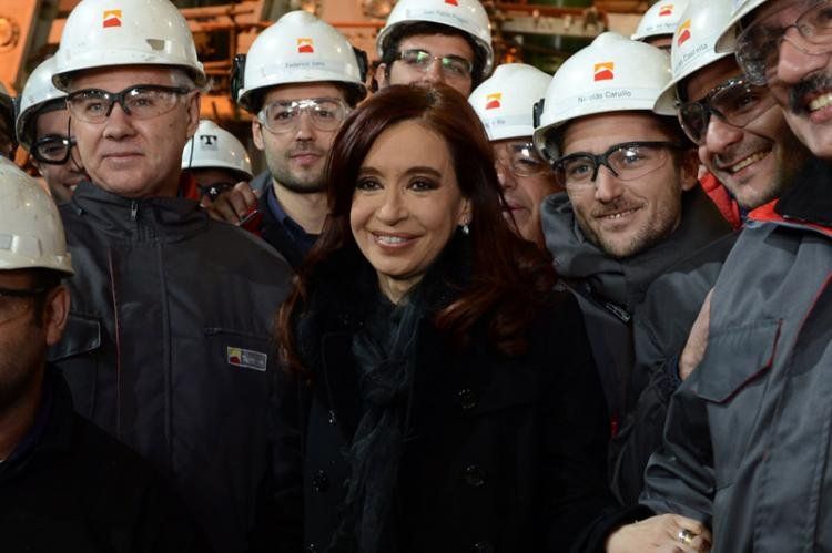 Cristina Fernández: En San Nicolás,  volvió a jactarse de que no se crearon nuevos impuestos durante al década ganada.