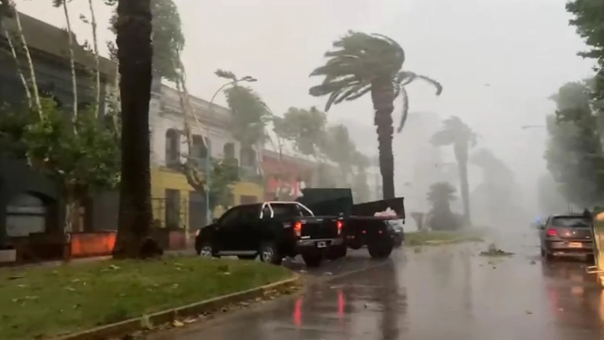 Asi se vio el temporal en PBA Asi se vio el temporal en PBA